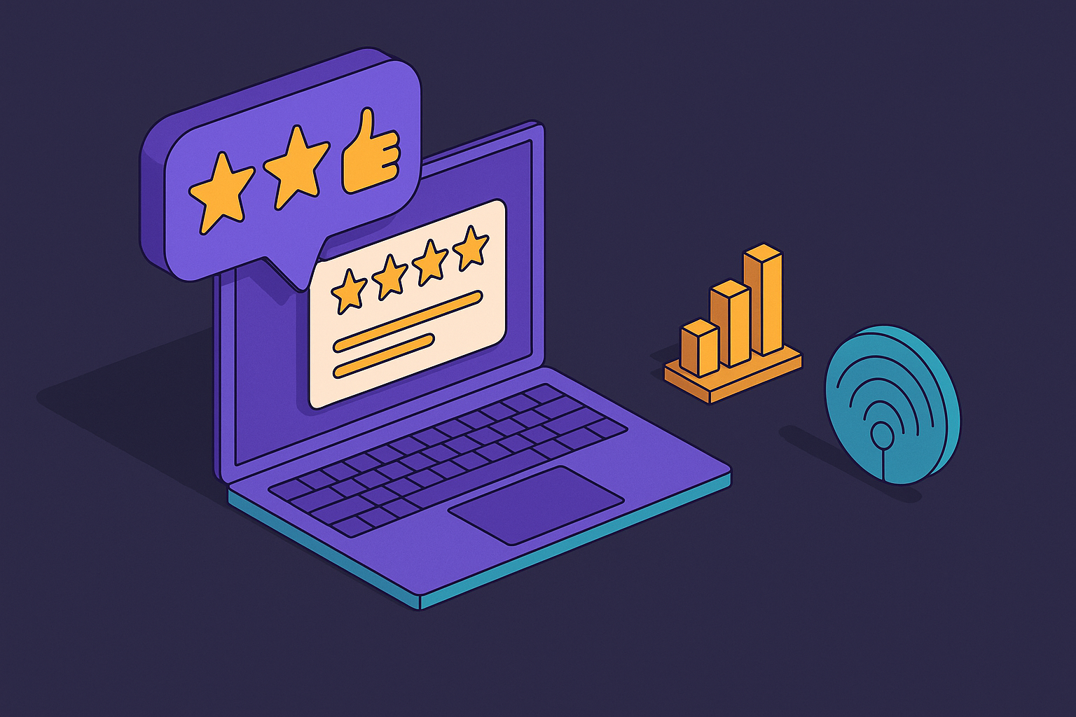 Cover illustration for “Review Response Strategy and Its Effect on Algorithmic and AI Signals”