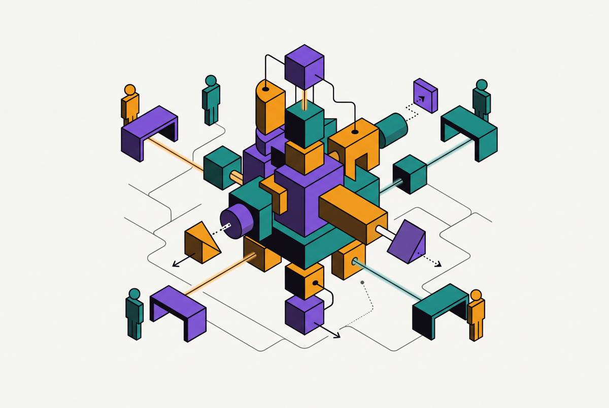 Cover illustration for “Algorithmic and AI Perception Challenges for Professional Services Firms”