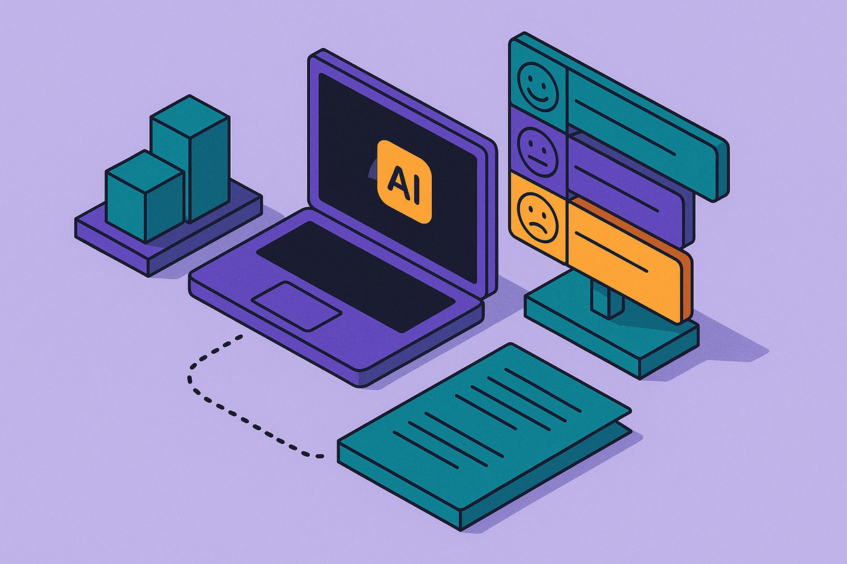 Cover illustration for “Sentiment Scoring in AI Brand Descriptions Across LLMs”