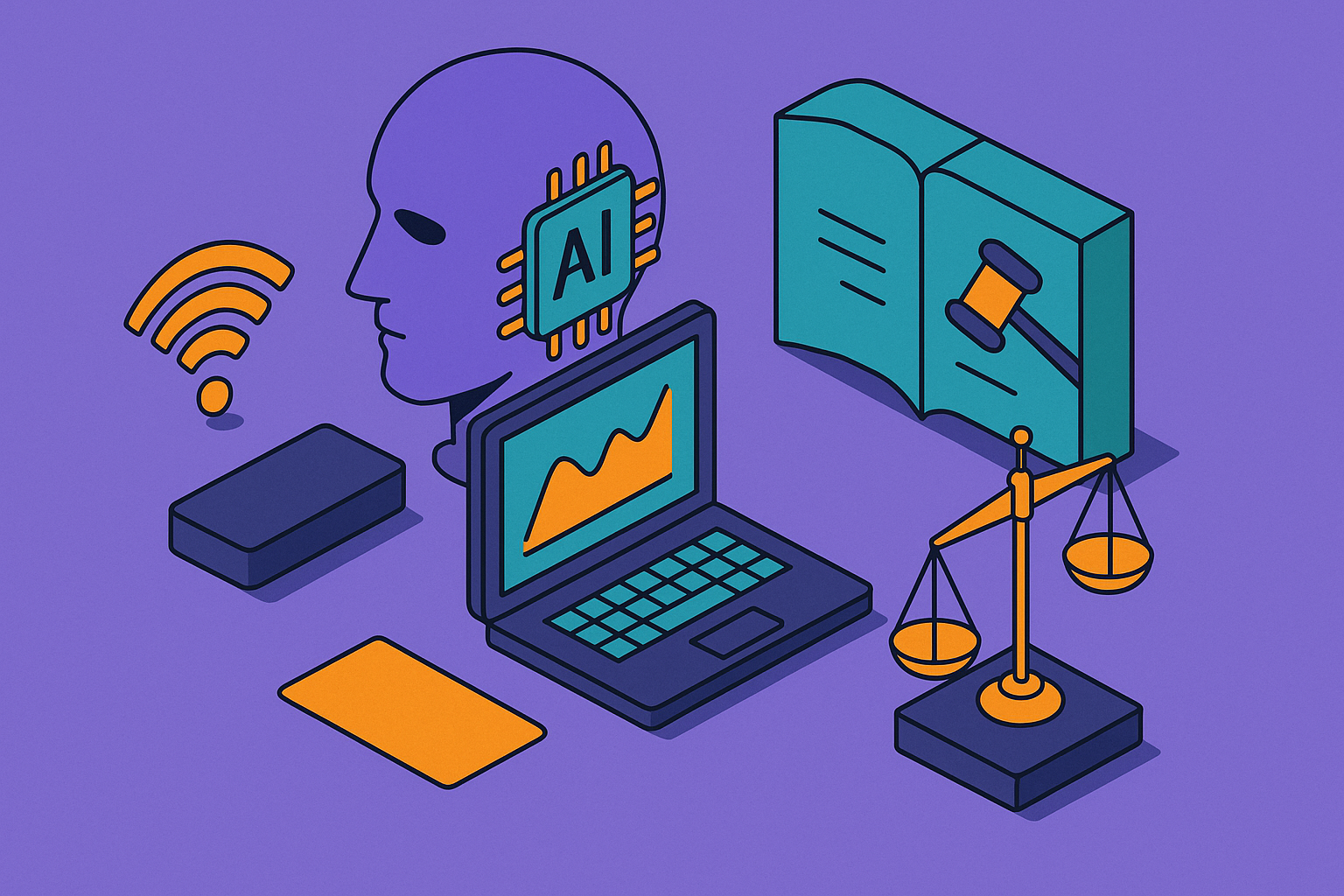 Cover illustration for “AI Perception Signals for Law Firms and Legal Service Providers”