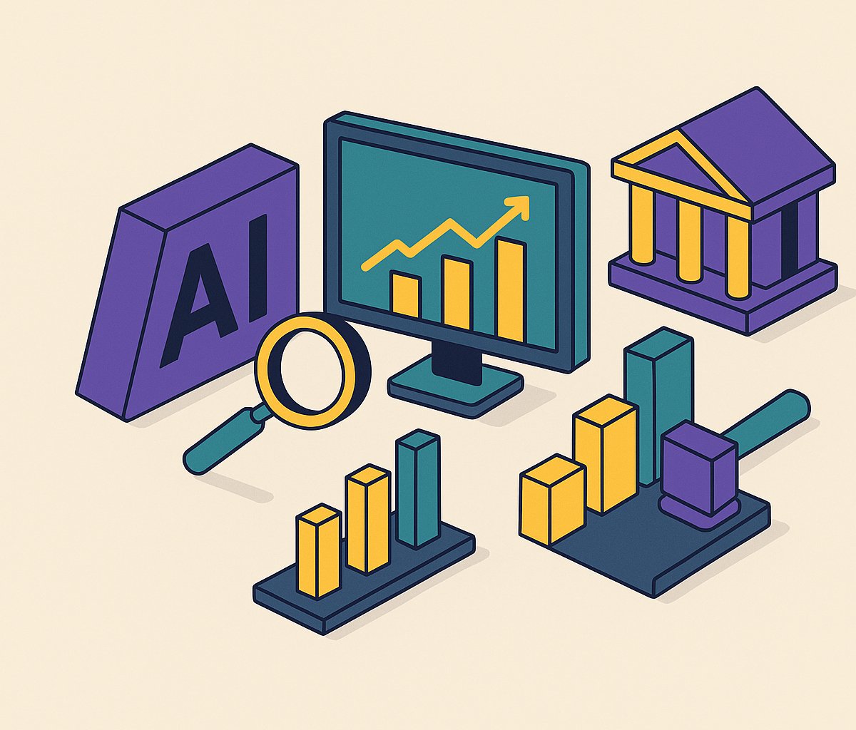 Cover illustration for “AI Visibility Benchmarks for Law Firms and Legal Services”