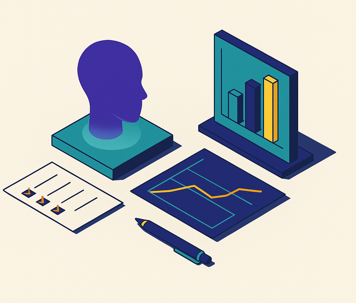 Cover illustration for “Competitive AI Perception Benchmarking for Brand Auditors”