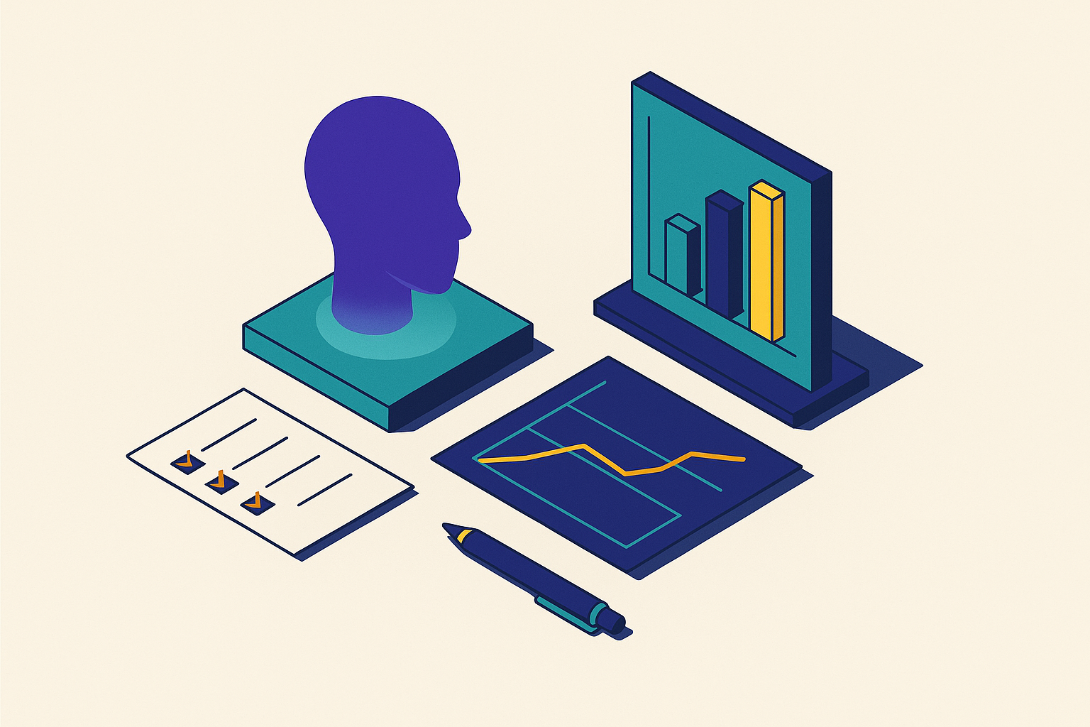 Cover illustration for “Competitive AI Perception Benchmarking for Brand Auditors”