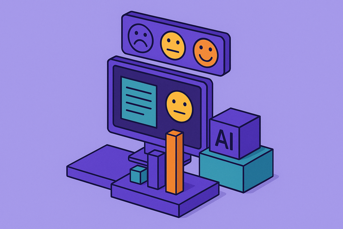 Cover illustration for “Sentiment Scoring in AI Brand Descriptions Across LLMs”