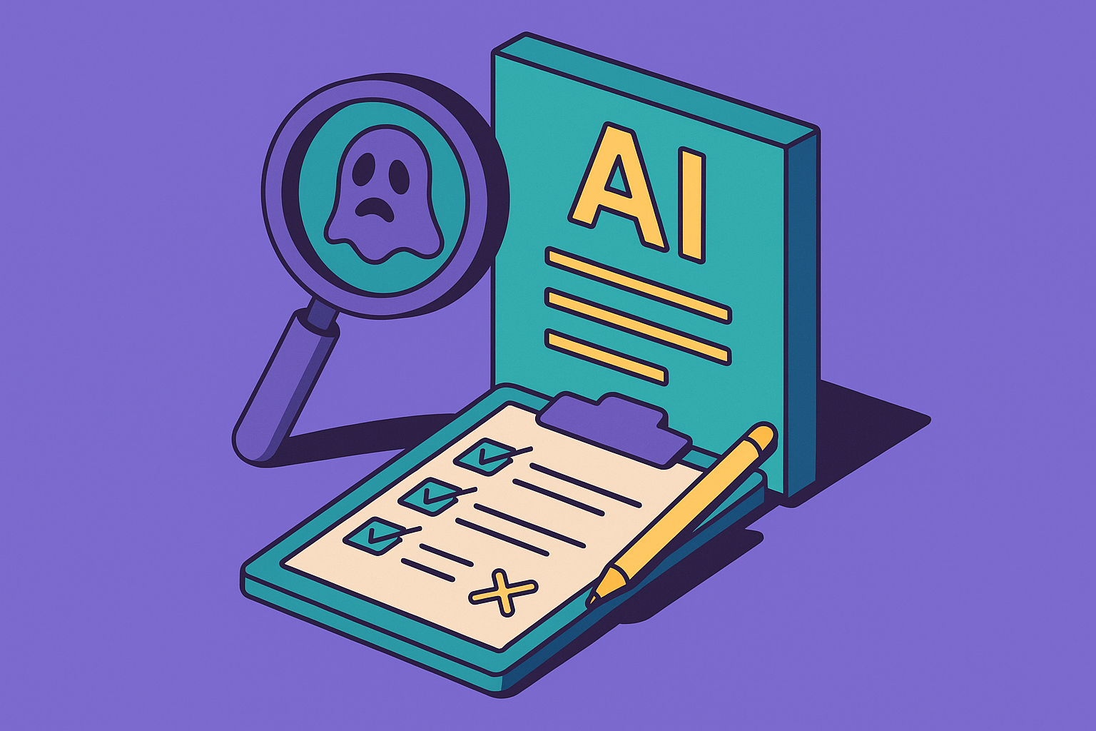 Cover illustration for “Hallucination Risk Assessment in AI Brand Descriptions”