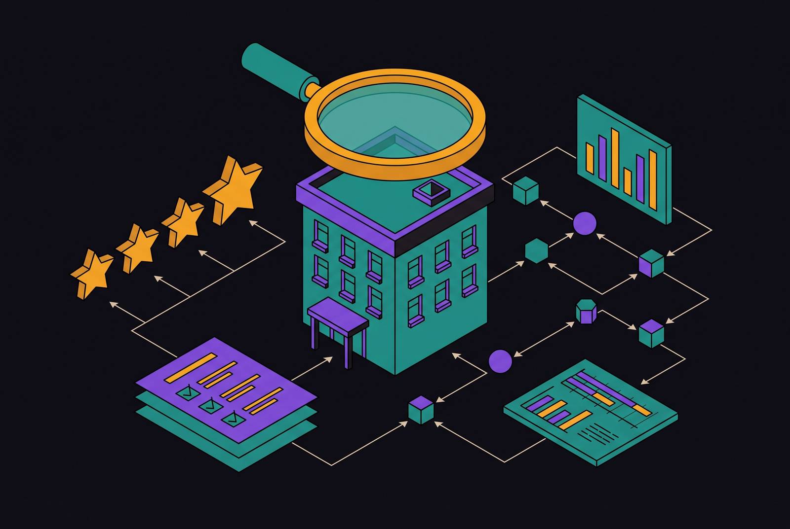 Cover illustration for “How AI Systems Evaluate Hospitality and Hotel Brand Credibility”