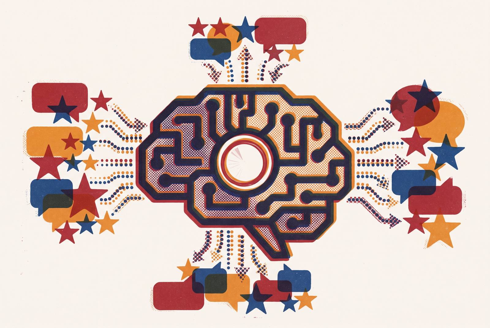 Cover illustration for “Third-Party Review Platforms as AI Training Data for Brand Perception”