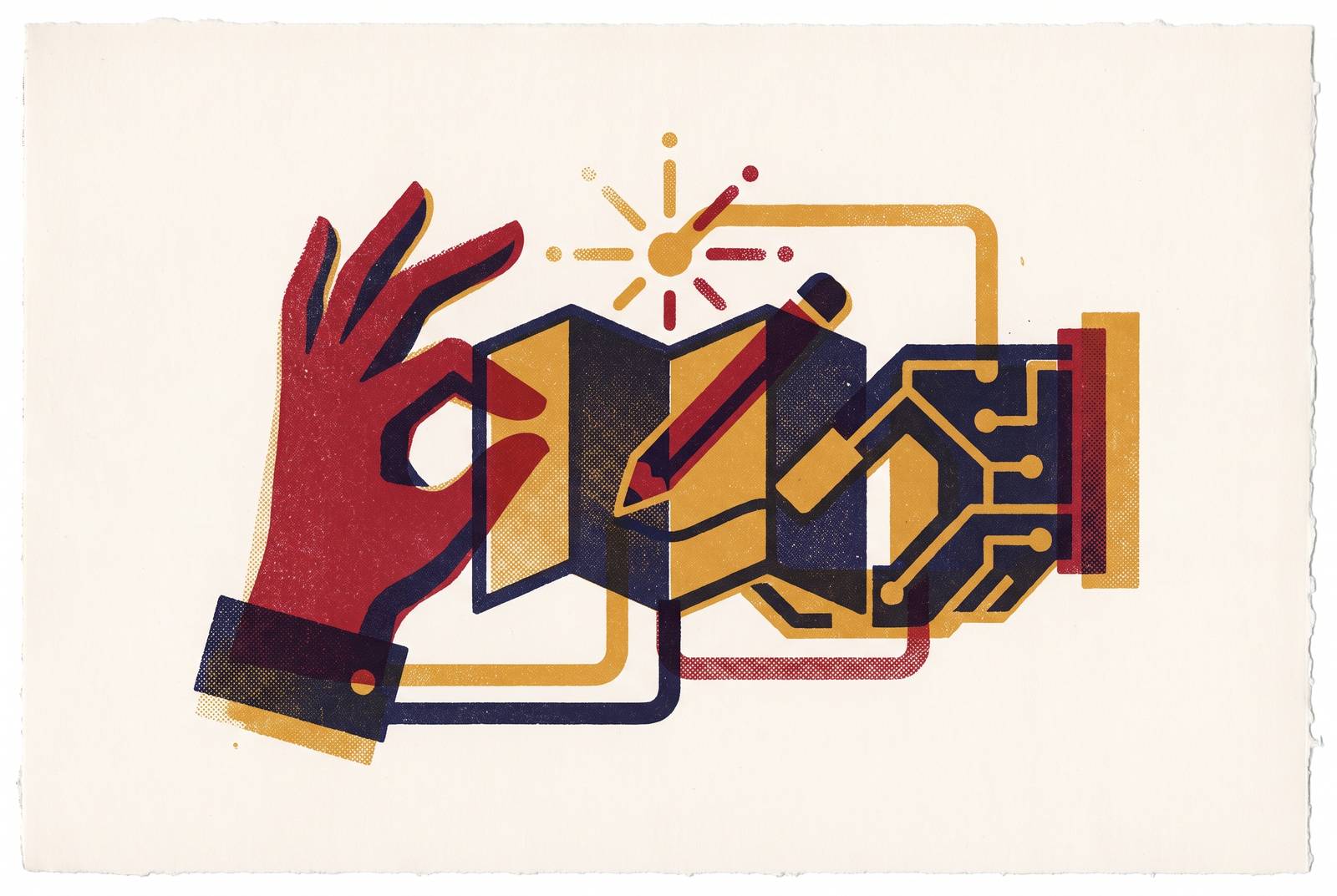 Cover illustration for “Creative Brief Design for Human-AI Collaborative Campaigns”