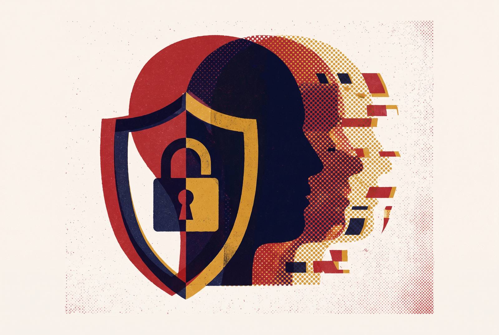 Cover illustration for “AI Impersonation and Brand Identity Protection”