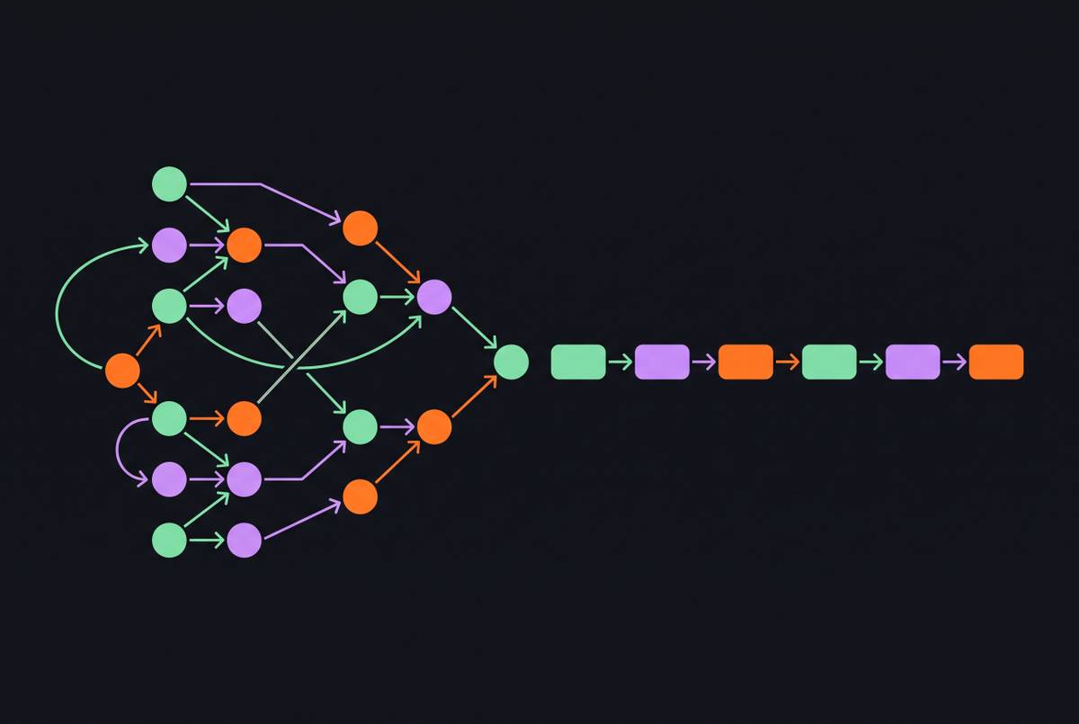 Cover illustration for “LangGraph vs LangChain for Agentic Coding Pipelines”