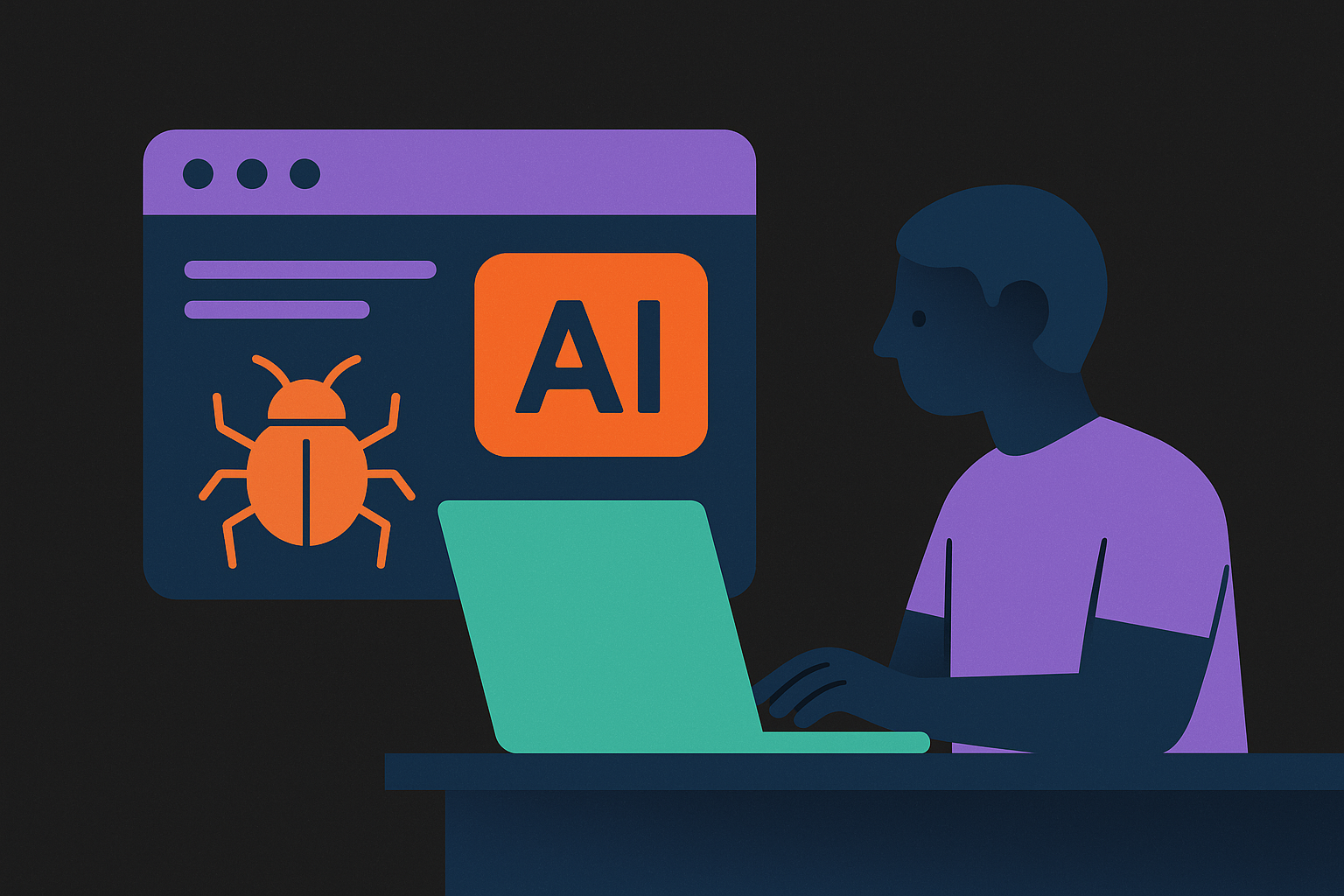 Cover illustration for “Using an AI Debugger Inside the IDE”