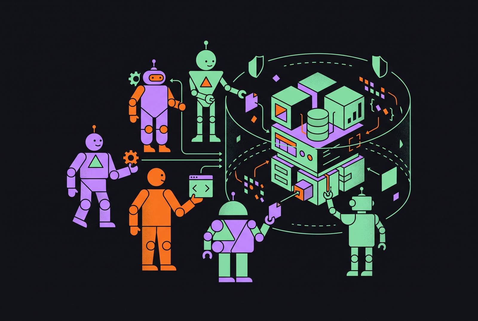 Cover illustration for “Open Source Coding Agents for Self-Hosted Environments”
