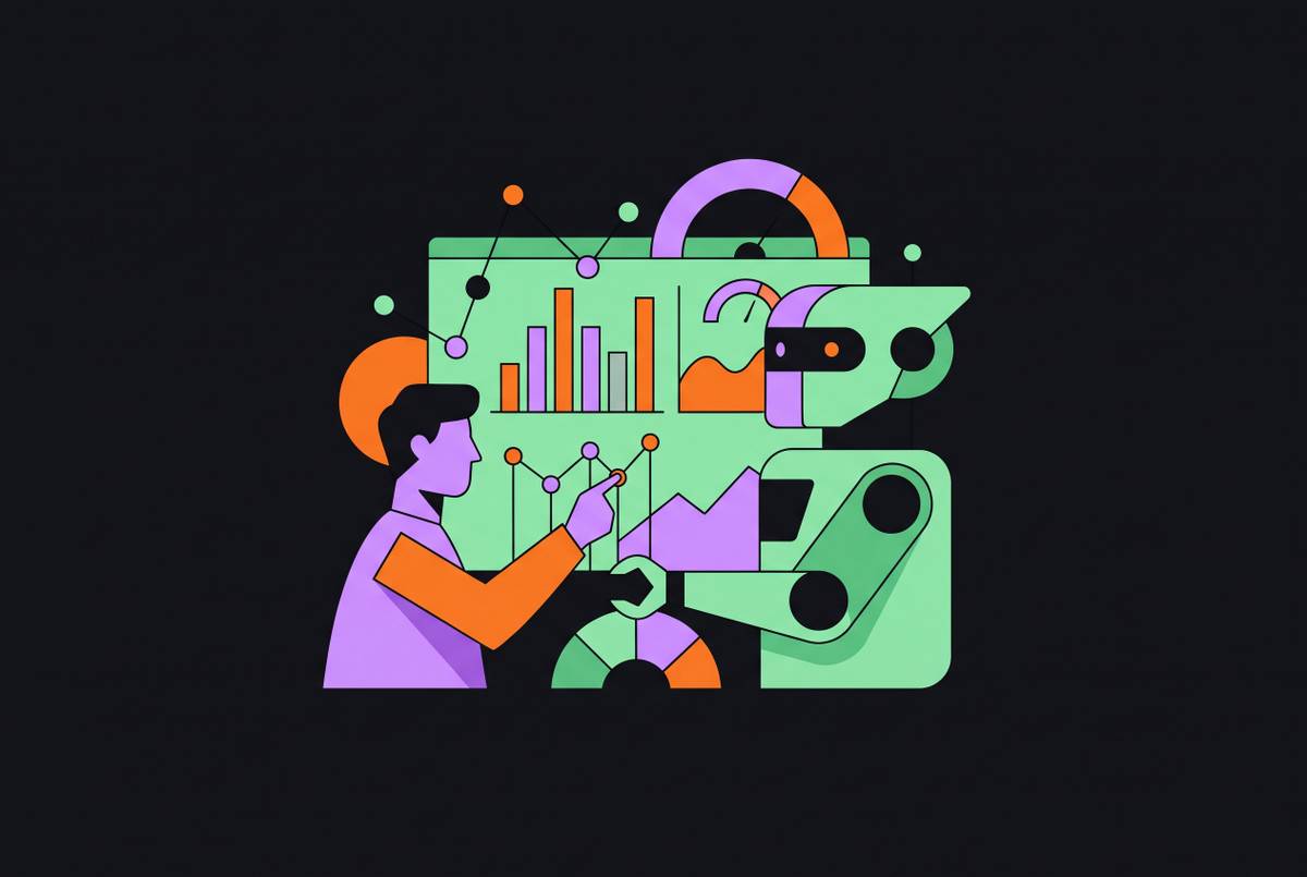 Cover illustration for “Software Engineering Metrics for AI-Augmented Teams”