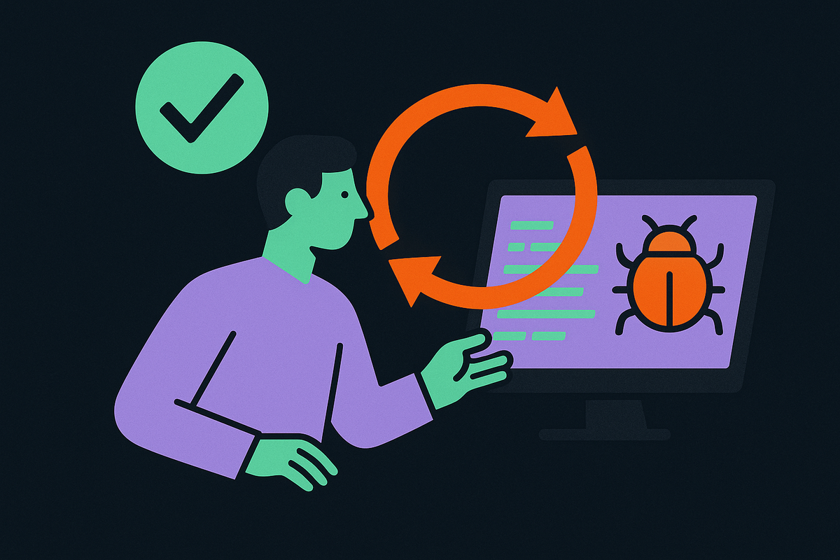 Cover illustration for “Agentic Debugging Loops for Flaky Test Failures”