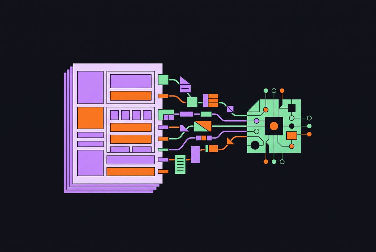 Cover illustration for “Software Specification Formats for AI-Readable Requirements”