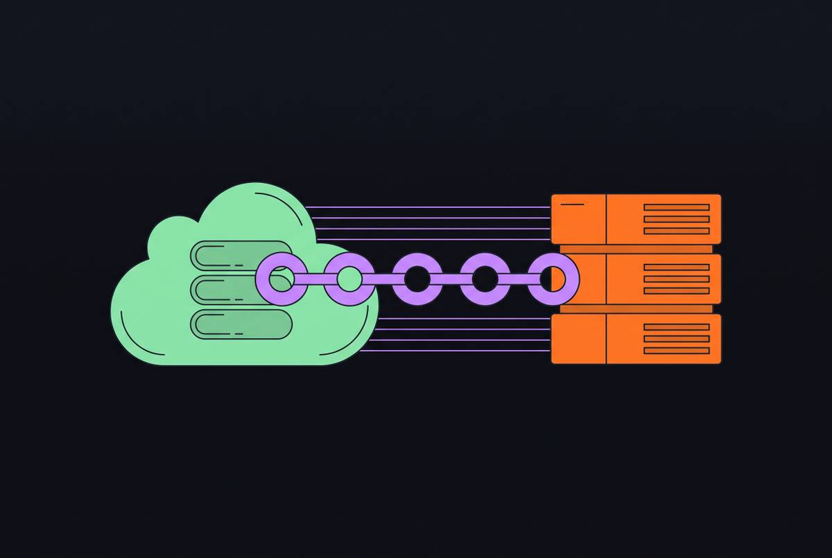 Cover illustration for “Hybrid Deployment Models for AI Coding Tool Infrastructure”