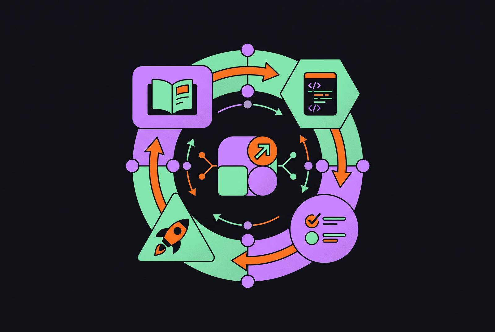 Cover illustration for “Agentic Software Development Lifecycle Explained”