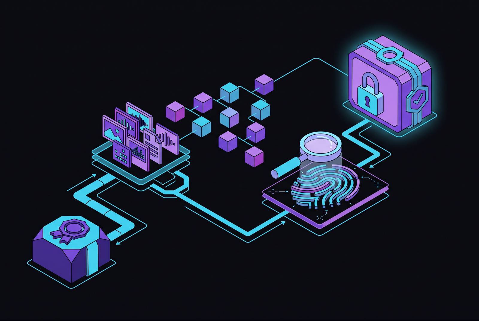 Cover illustration for “Provenance Traceability Requirements for AI-Generated Content”