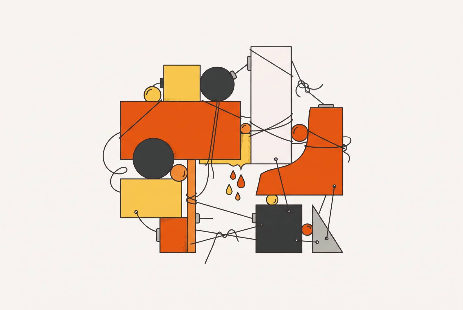 Cover illustration for “Hidden Costs of Stitching Together No-Code Tools”