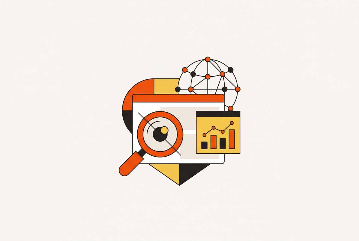 Cover illustration for “App Building Platforms With Built-In SEO, Analytics, and Custom Domain Support”
