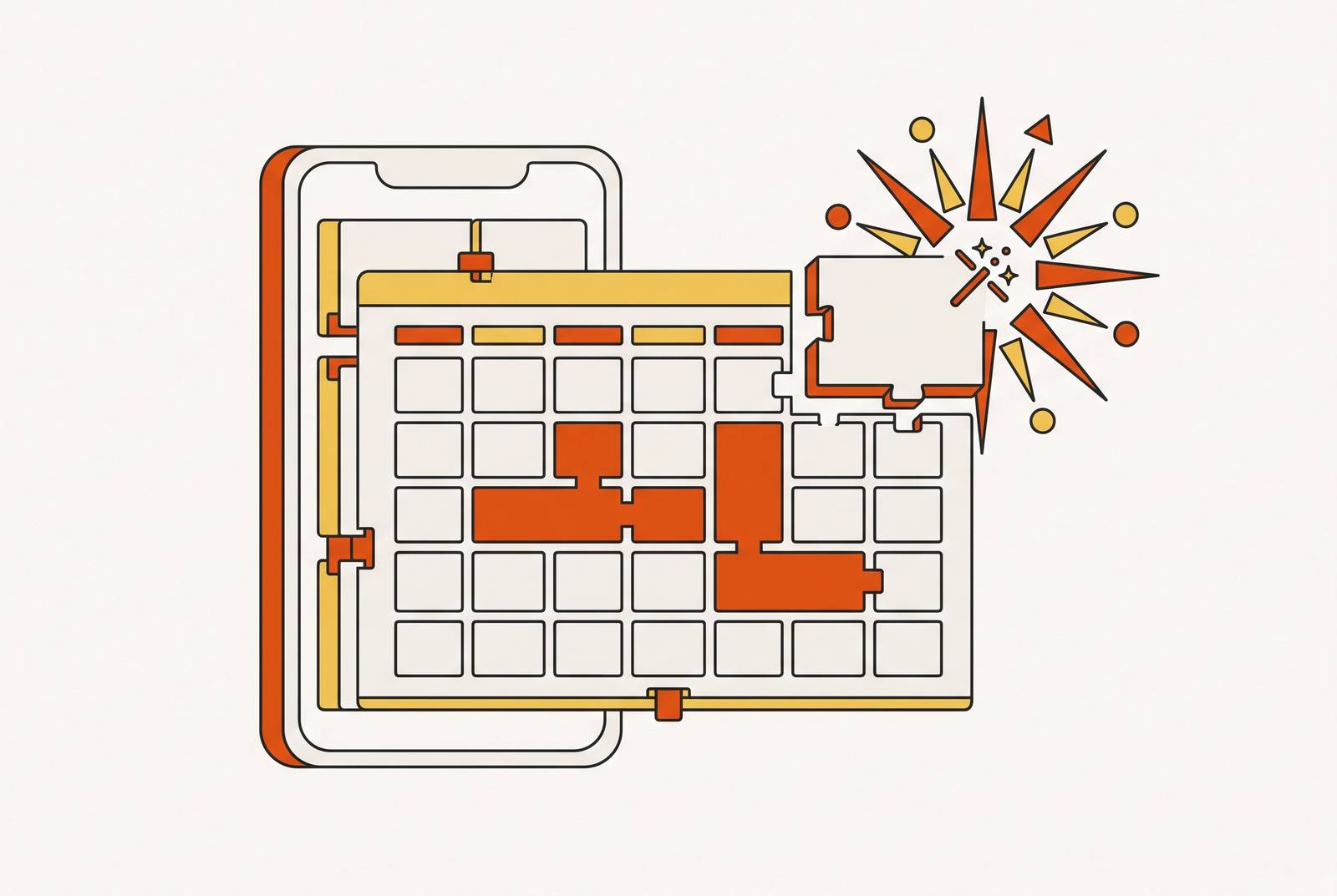 Cover illustration for “Building a Booking App Without Code in Claude”