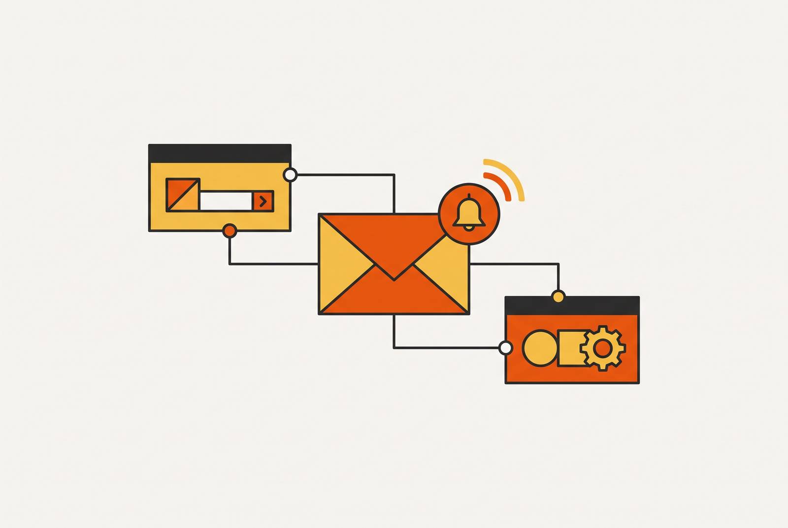 Cover illustration for “Setting Up Email Notifications in a No-Code Web App”