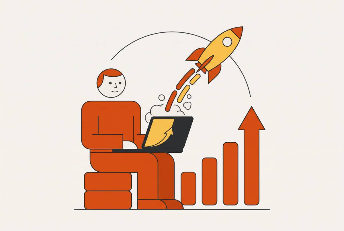Cover illustration for “Launching on Product Hunt as a Solo No-Code Founder”