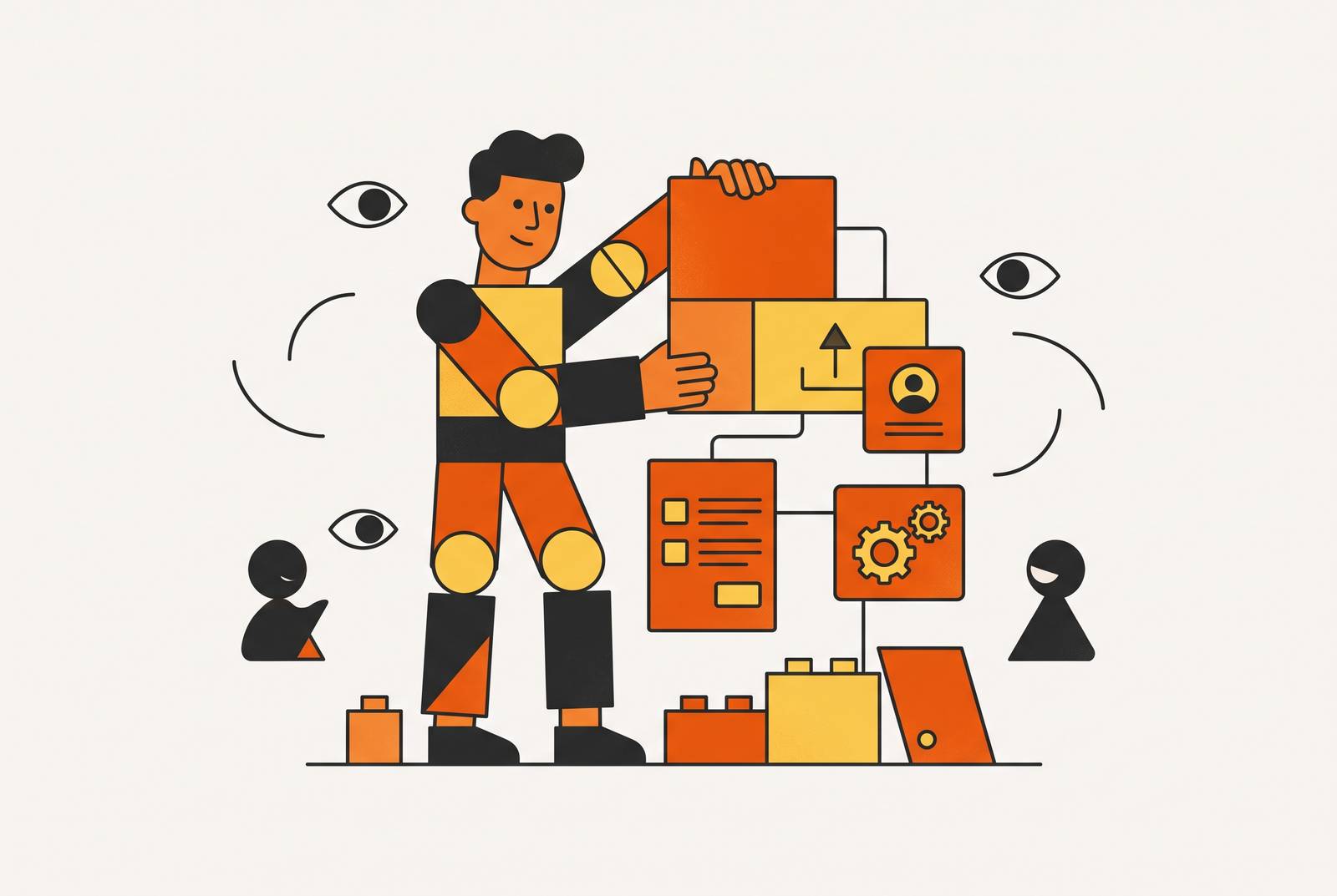 Cover illustration for “Building in Public as a No-Code Founder”