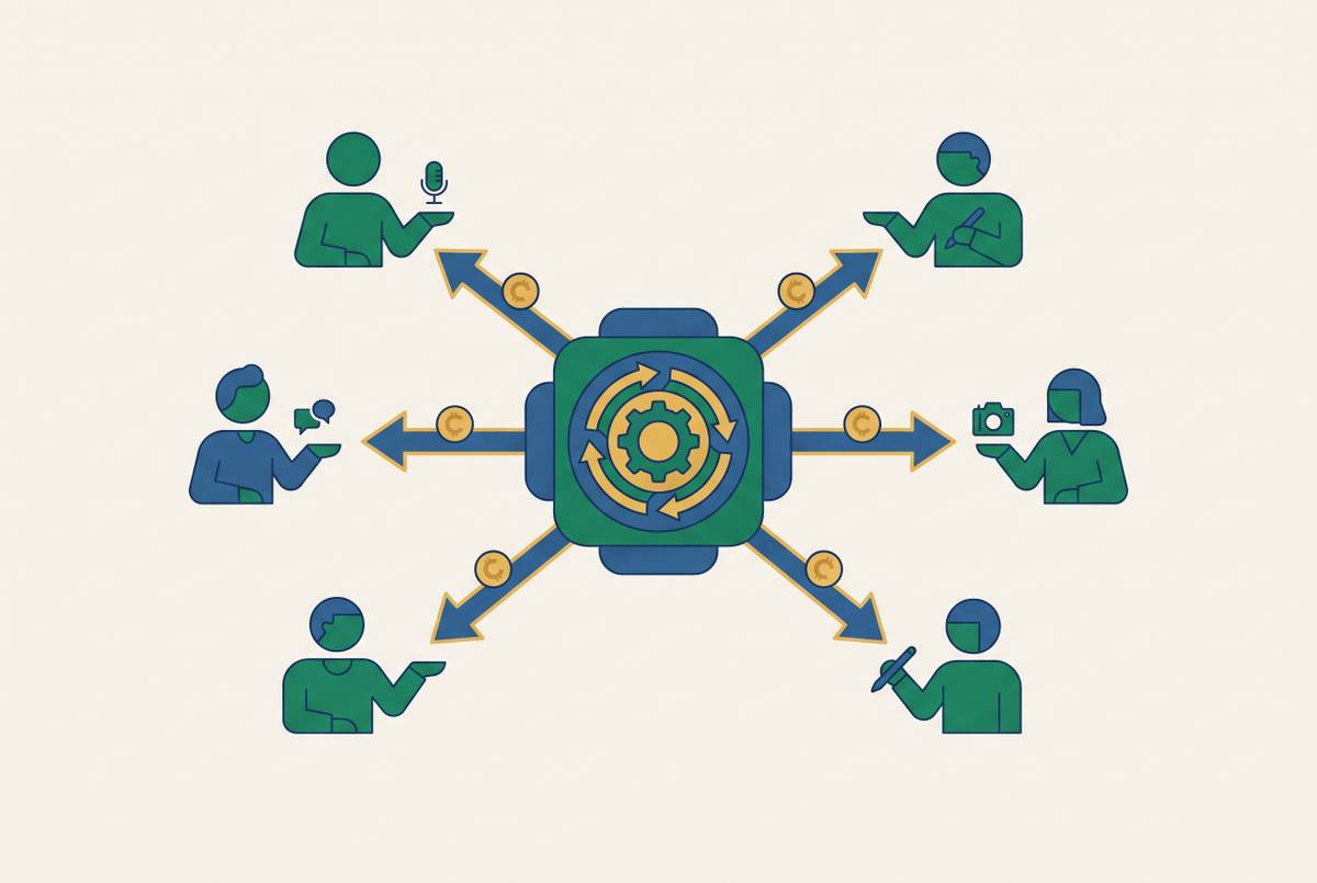 Cover illustration for “Automating Creator Payouts for Multi-Creator LinkedIn Programs”