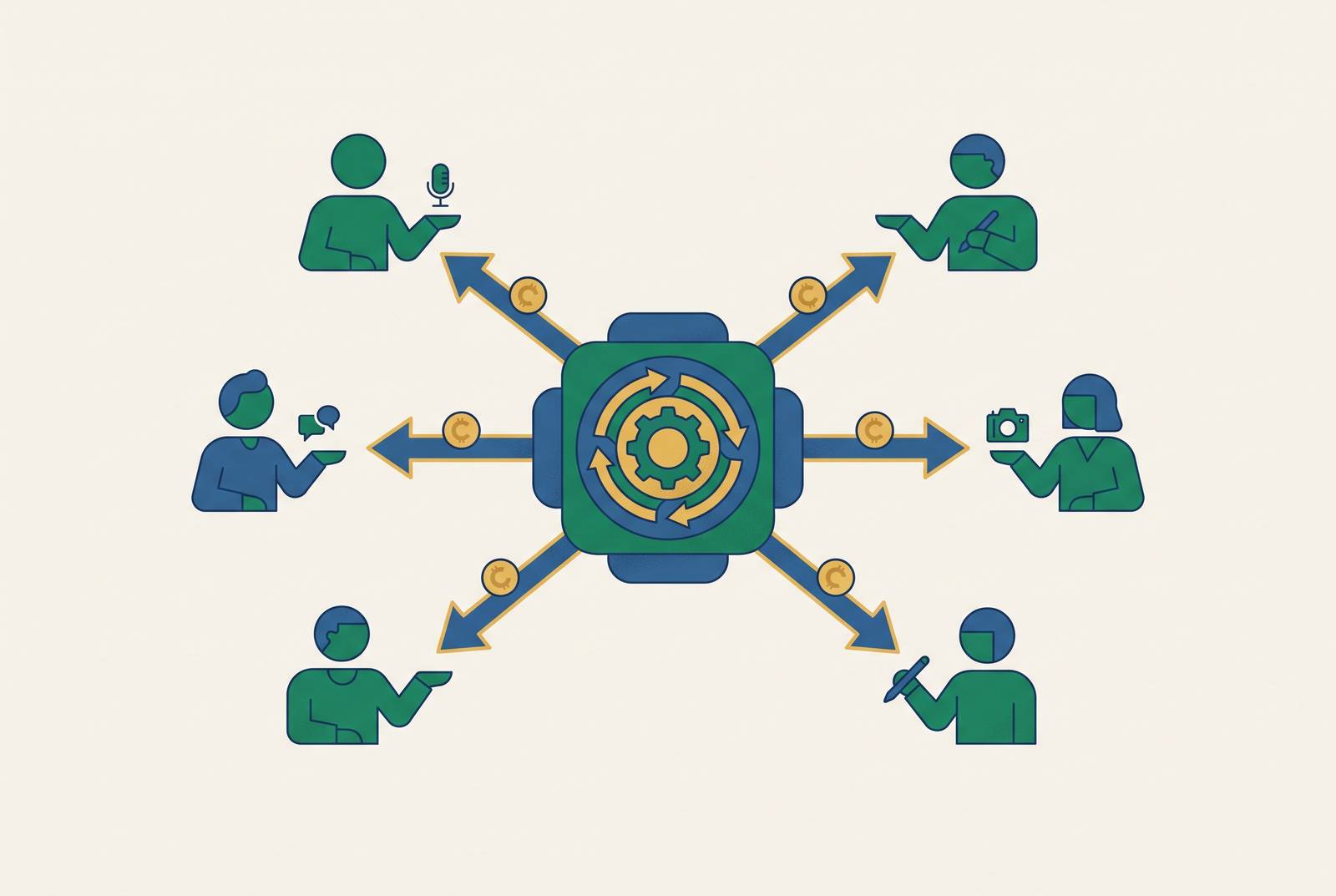 Cover illustration for “Automating Creator Payouts for Multi-Creator LinkedIn Programs”