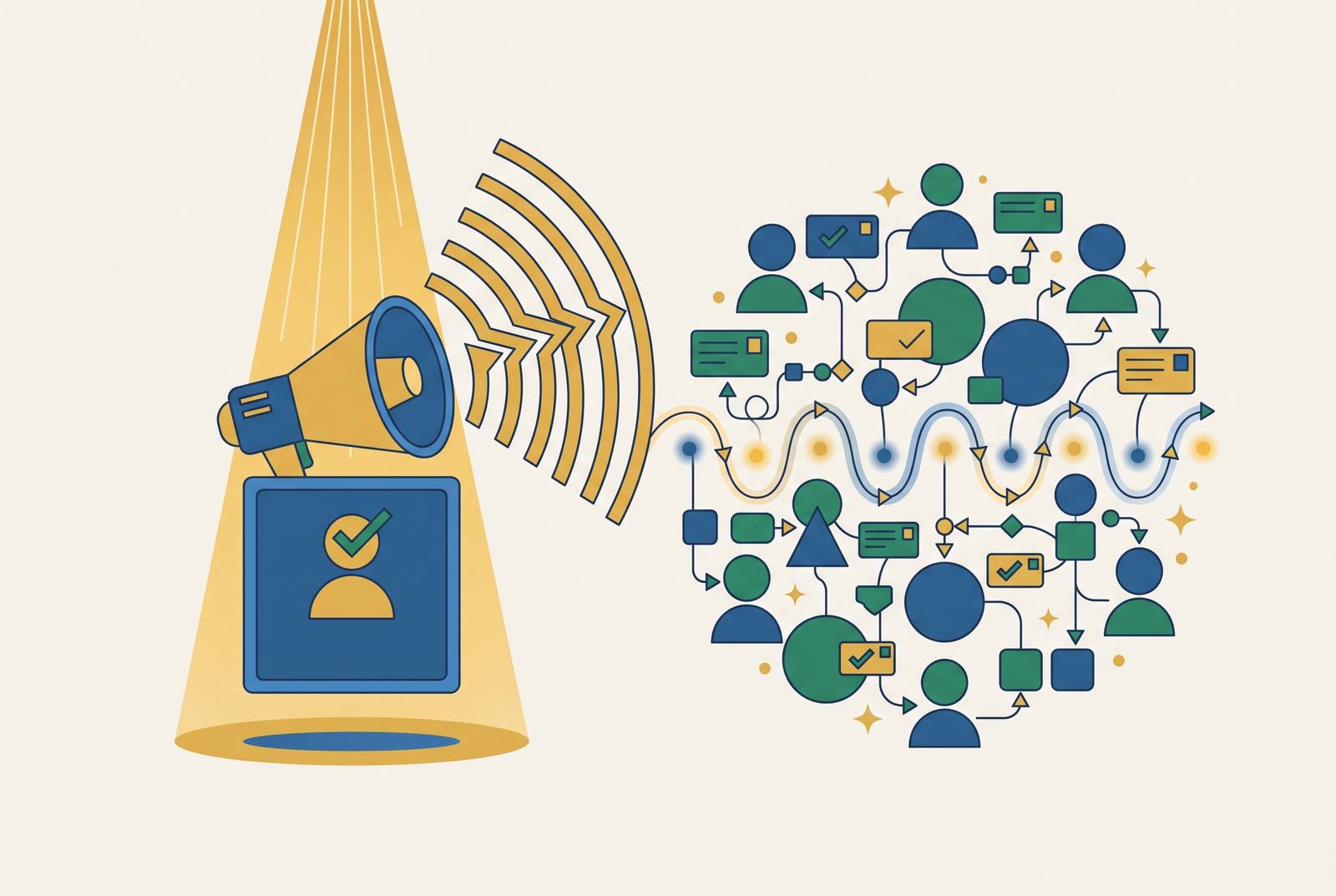 Cover illustration for “Sponsored Creator Posts vs. Organic Employee Advocacy on LinkedIn”