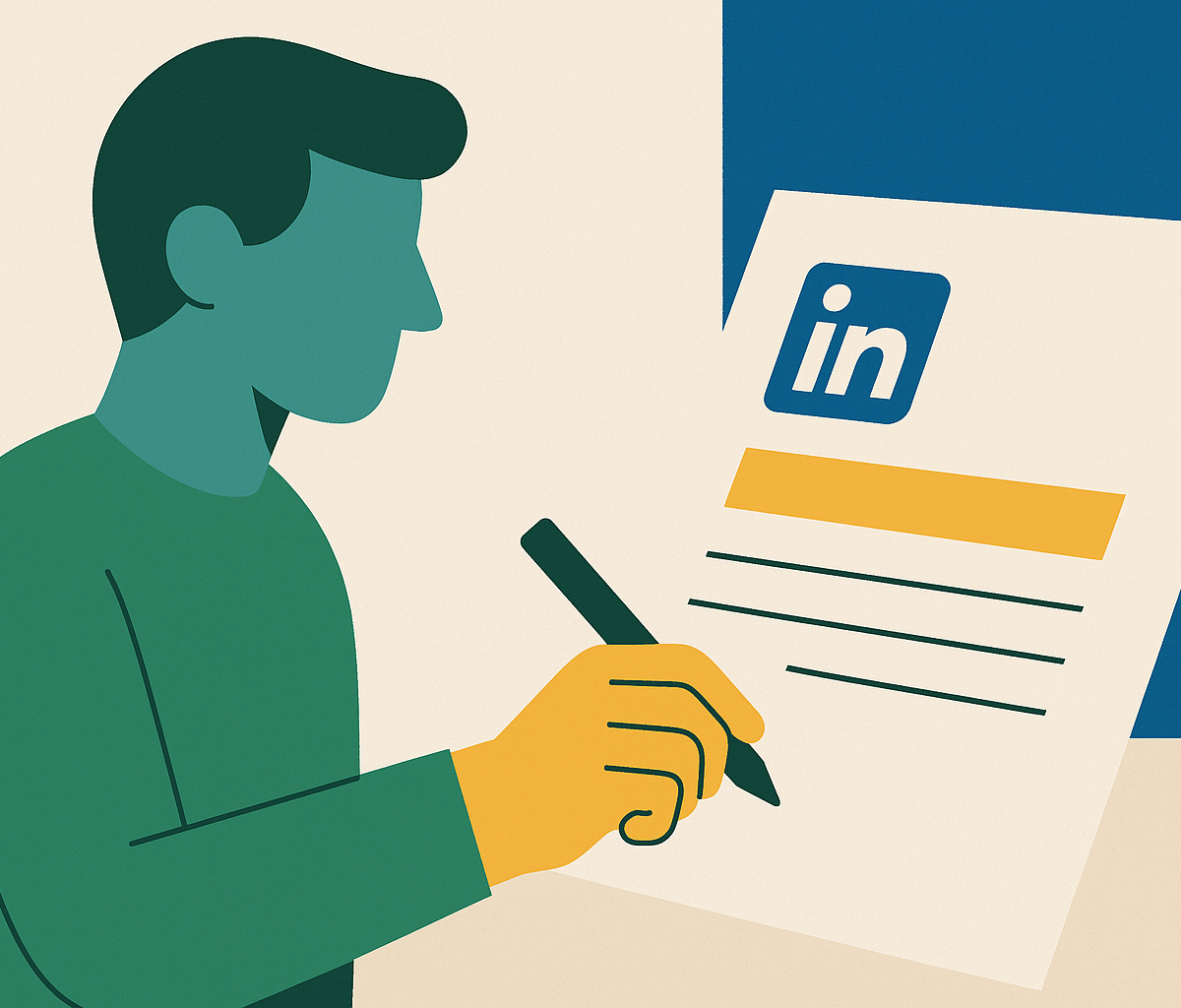 Cover illustration for “Writing a LinkedIn Sponsored Post Brief for B2B Creators”