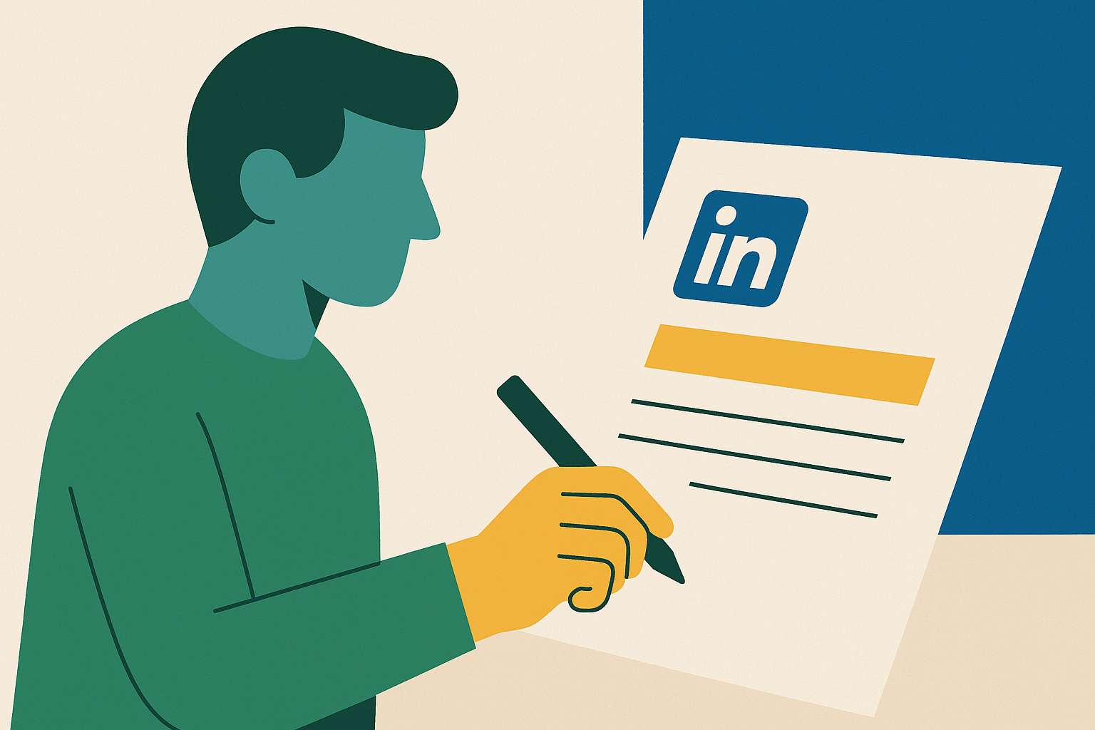 Cover illustration for “Writing a LinkedIn Sponsored Post Brief for B2B Creators”