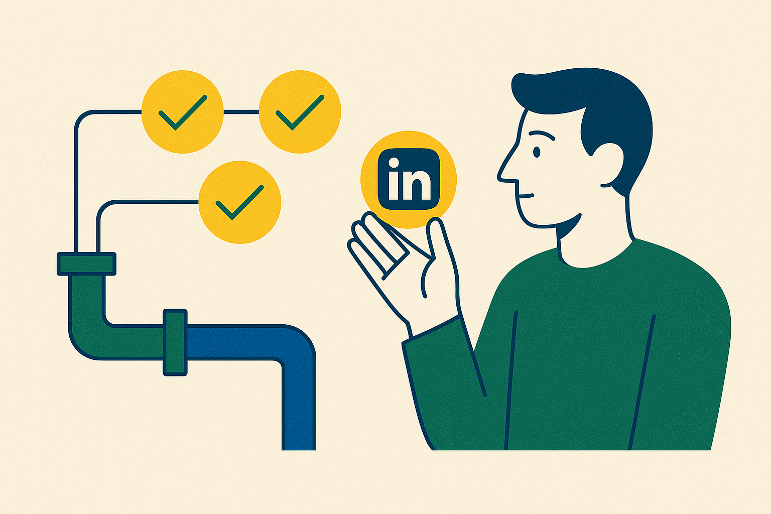 Cover illustration for “Attributing Pipeline to LinkedIn Creator Posts in a Multi-Touch Model”