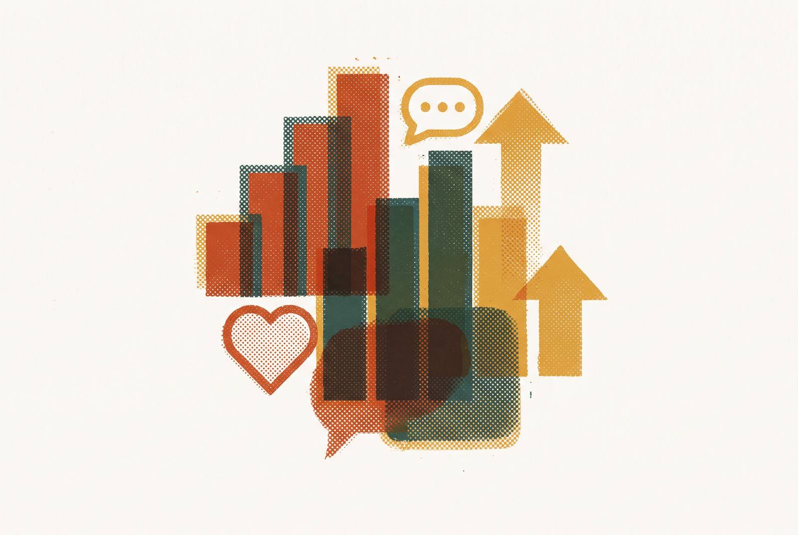 Cover illustration for “Engagement Rate Benchmarks for B2B LinkedIn Creator Posts”