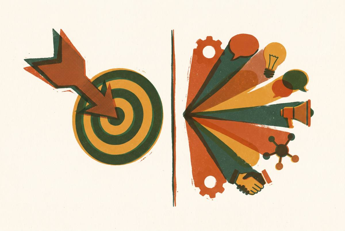 Cover illustration for “Specialist vs. Generalist B2B Influencer Marketing Services”