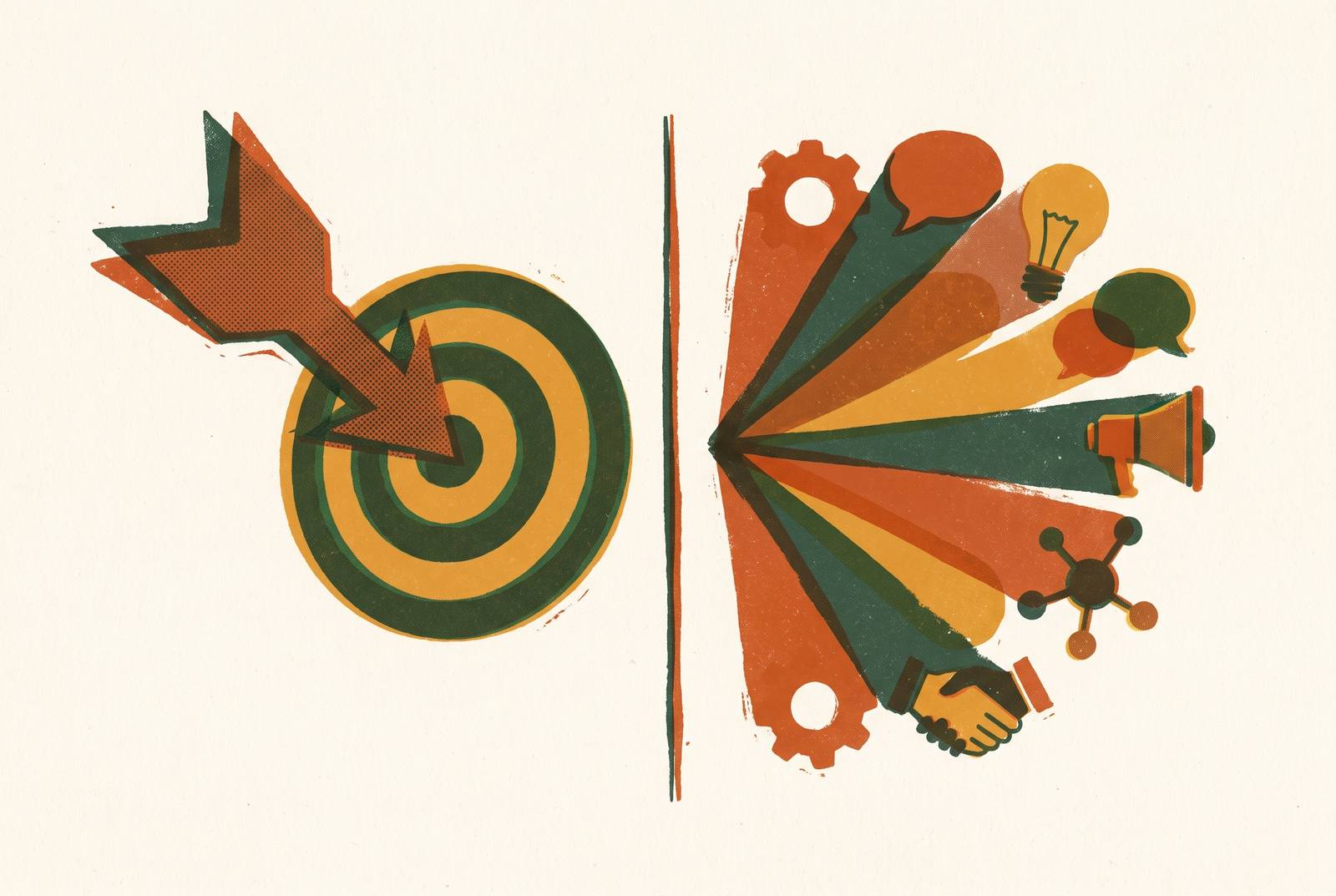 Cover illustration for “Specialist vs. Generalist B2B Influencer Marketing Services”