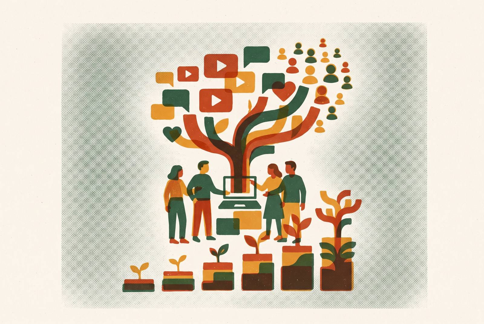 Cover illustration for “What a SaaS Team's Creator Channel Looks Like After Six Months”