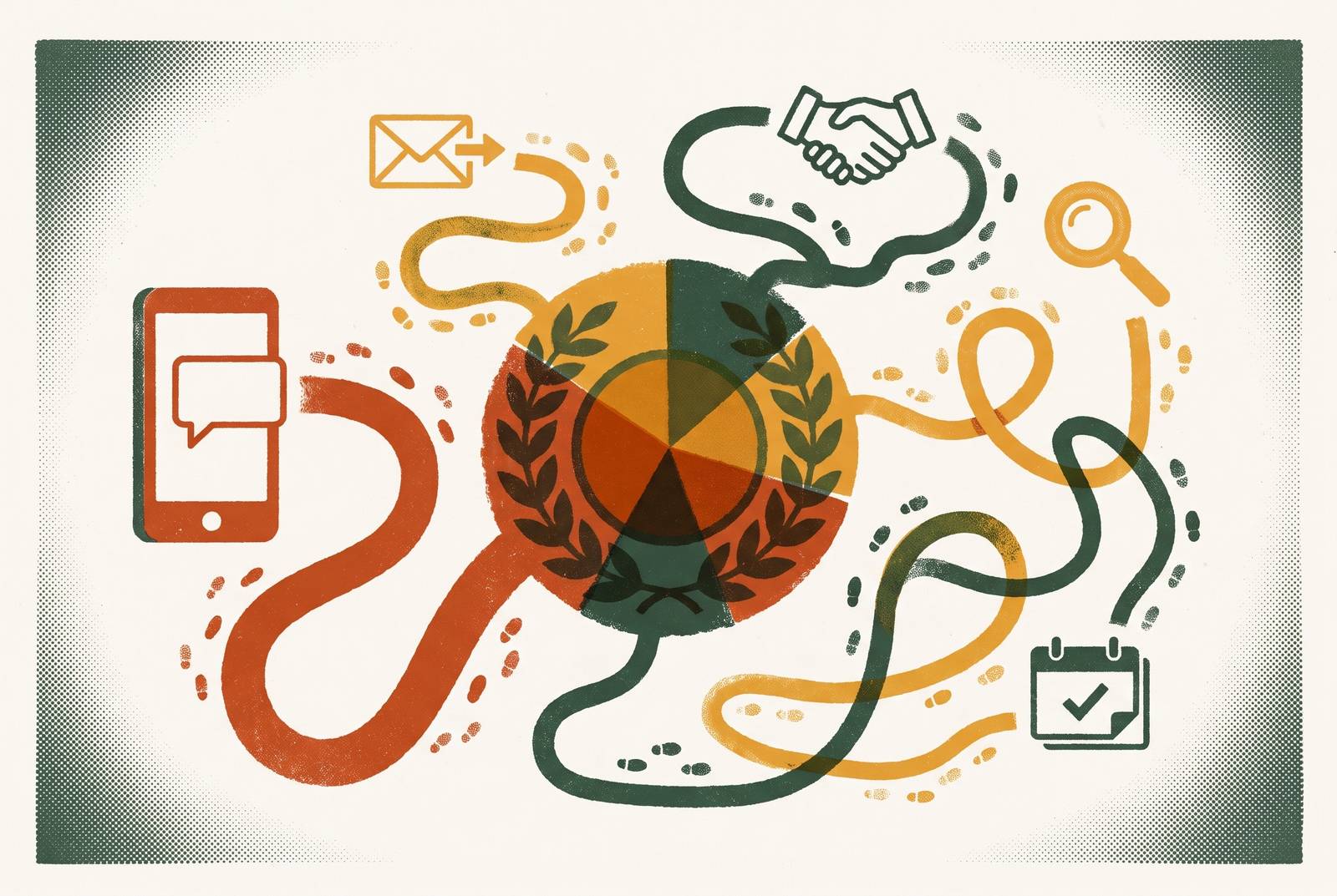 Cover illustration for “How to Split Credit Between Creator Posts and Other Channels in a Long B2B Sale”