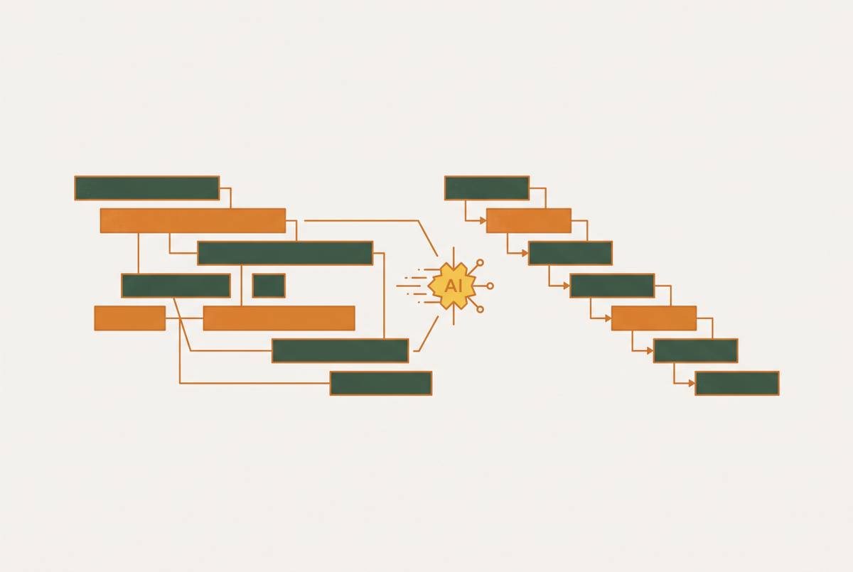 Cover illustration for “AI Scheduling Tools for Primavera P6 Environments”