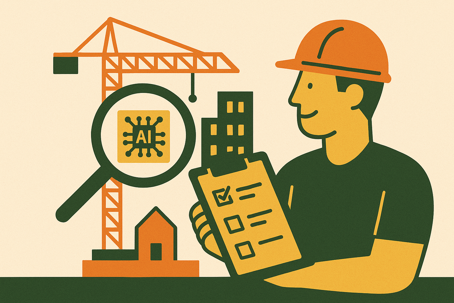 Cover illustration for “Vendor Due Diligence for AI Deployment in Construction Operations”