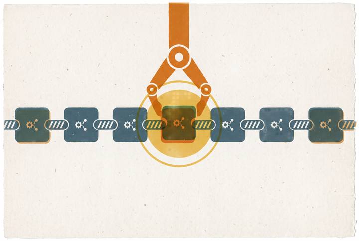 Cover illustration for “Selecting the First AI-First Process in a Department”