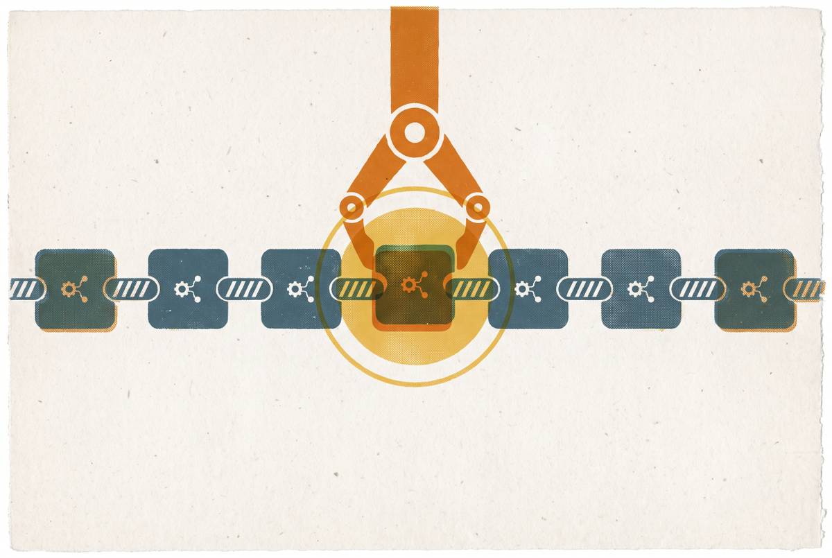 Cover illustration for “Selecting the First AI-First Process in a Department”