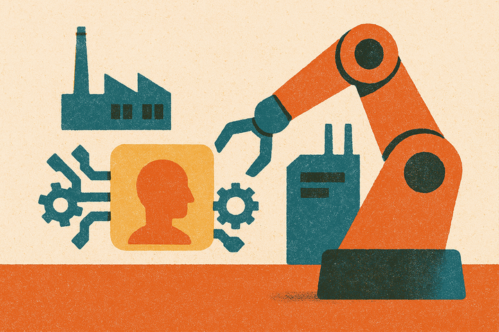 Cover illustration for “Week-Scale AI Deployment Timelines in Industrial Settings”