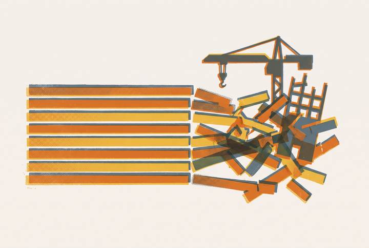 Cover illustration for “Why P6 Schedules Fail to Predict Construction Delays”