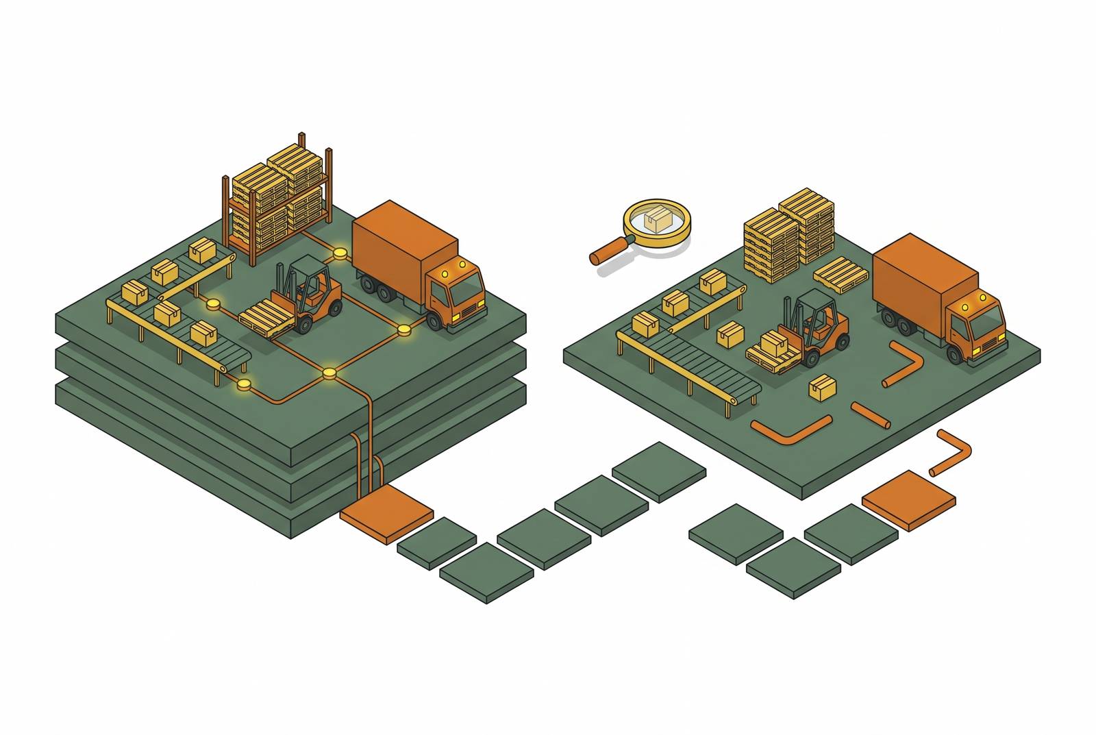 Cover illustration for “Why Platform Architecture Determines Whether a Logistics Operation Is Running Live AI in Week Six or Still in Discovery”