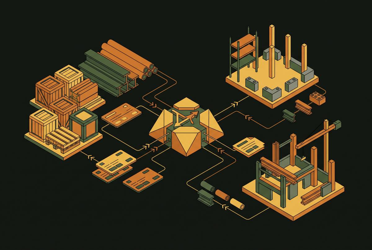 Cover illustration for “Rebuilding Construction Procurement Workflows With AI Agents”