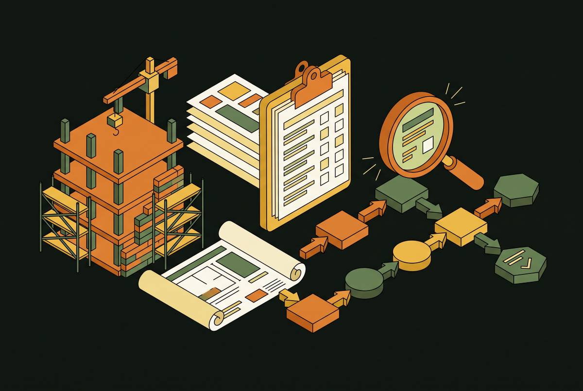 Cover illustration for “Process Audit Methods for Construction Operations”