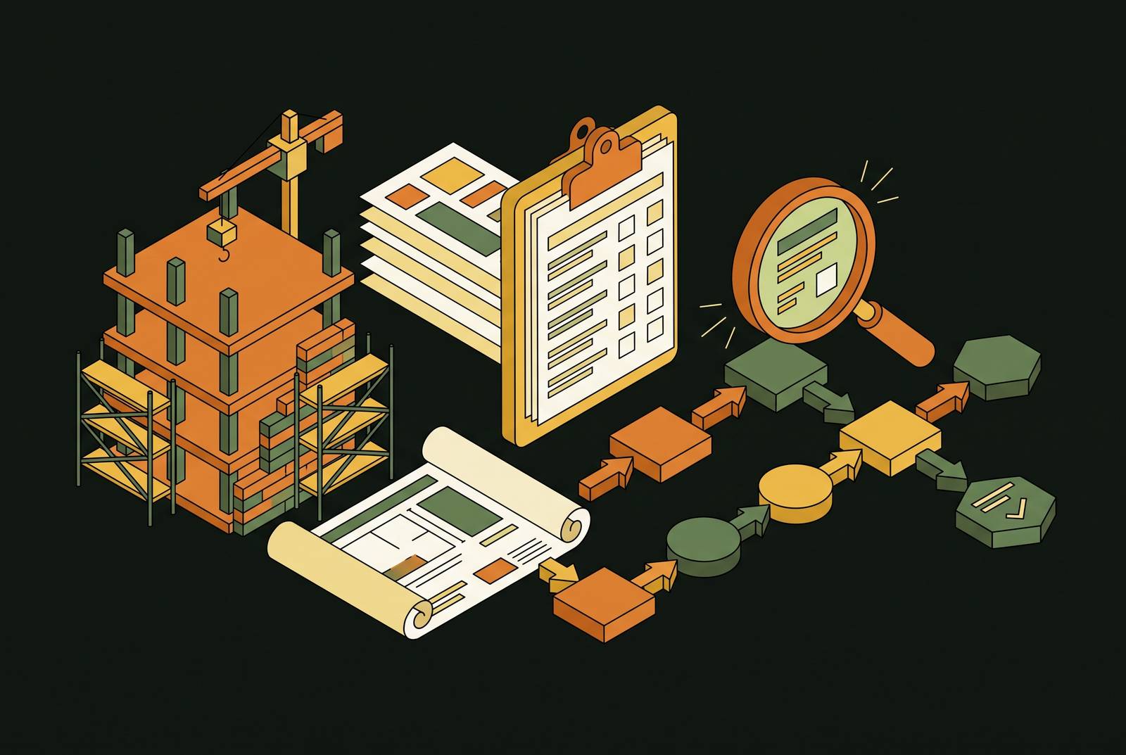 Cover illustration for “Process Audit Methods for Construction Operations”