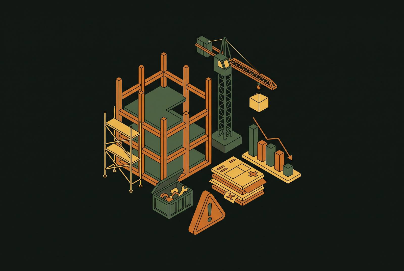Cover illustration for “Subcontractor Financial Distress Signals in Construction Projects”